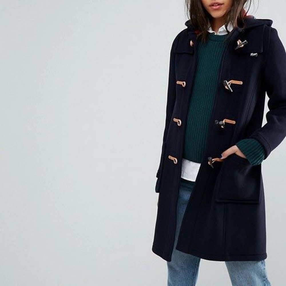 J Crew Italian Stadium Cloth Toggle Coat